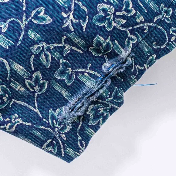 Chaps Ralph Lauren Floral Hawaiian Short Sleeve Button Down Shirt - Picture 6 of 6